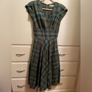 Hearts & found custom dress pinup swing tartan